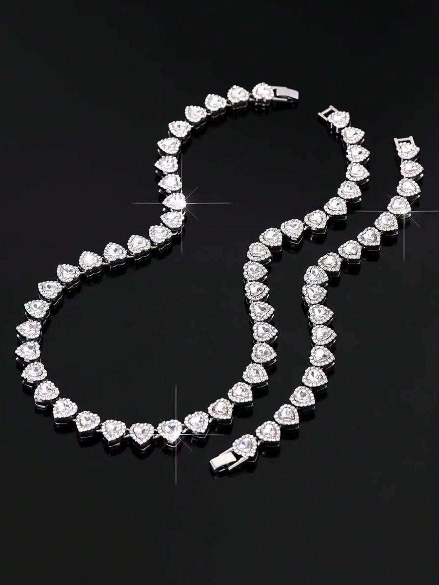 11mm Thick Chain Heart Mosaic Chain European And American Street Style HipHop Accessory Mens Versatile Necklace Couple Gift Daily Wear Perso H260731 - view 8