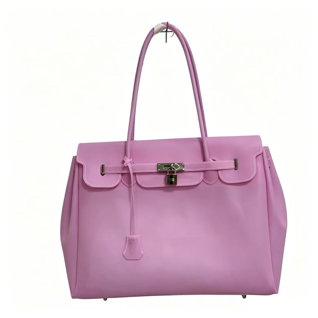 Handbag Shoulder Bags Kiikii's Same Style TPU Jelly New Summer Model High End Commuter Tote Transparent Large Capacity Underarm Bag - view 8