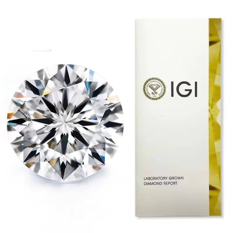 Wholesale VVS1 Round D E F Color Synthetic Loose Lab Grown Diamond With IGI Cer…
