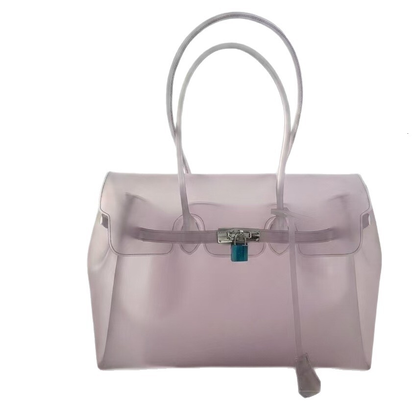 Handbag Shoulder Bags Kiikii's Same Style TPU Jelly New Summer Model High End Commuter Tote Transparent Large Capacity Underarm Bag - view 6