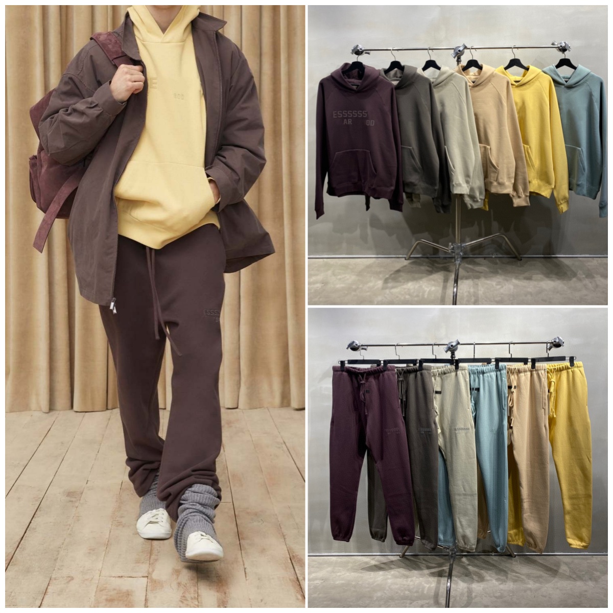 essential hoodie mens designer hoodie letter graphic mens hoodie 3D Silicon Reflective letter pullover hoodie Solid color streetwear hoodie