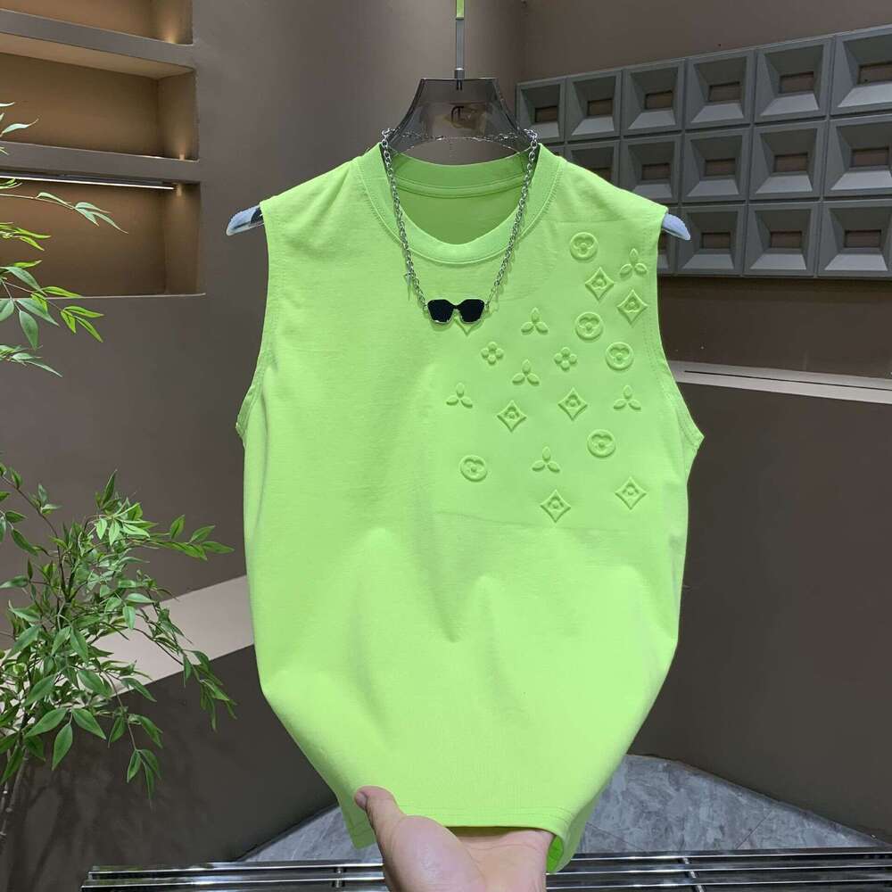 Men's Clothing T-Shirt Summer New Dopamine Cool Sleeveless Vest T-Shirt Men Fashion Loose Wide Version Handsome Tank Top Tops