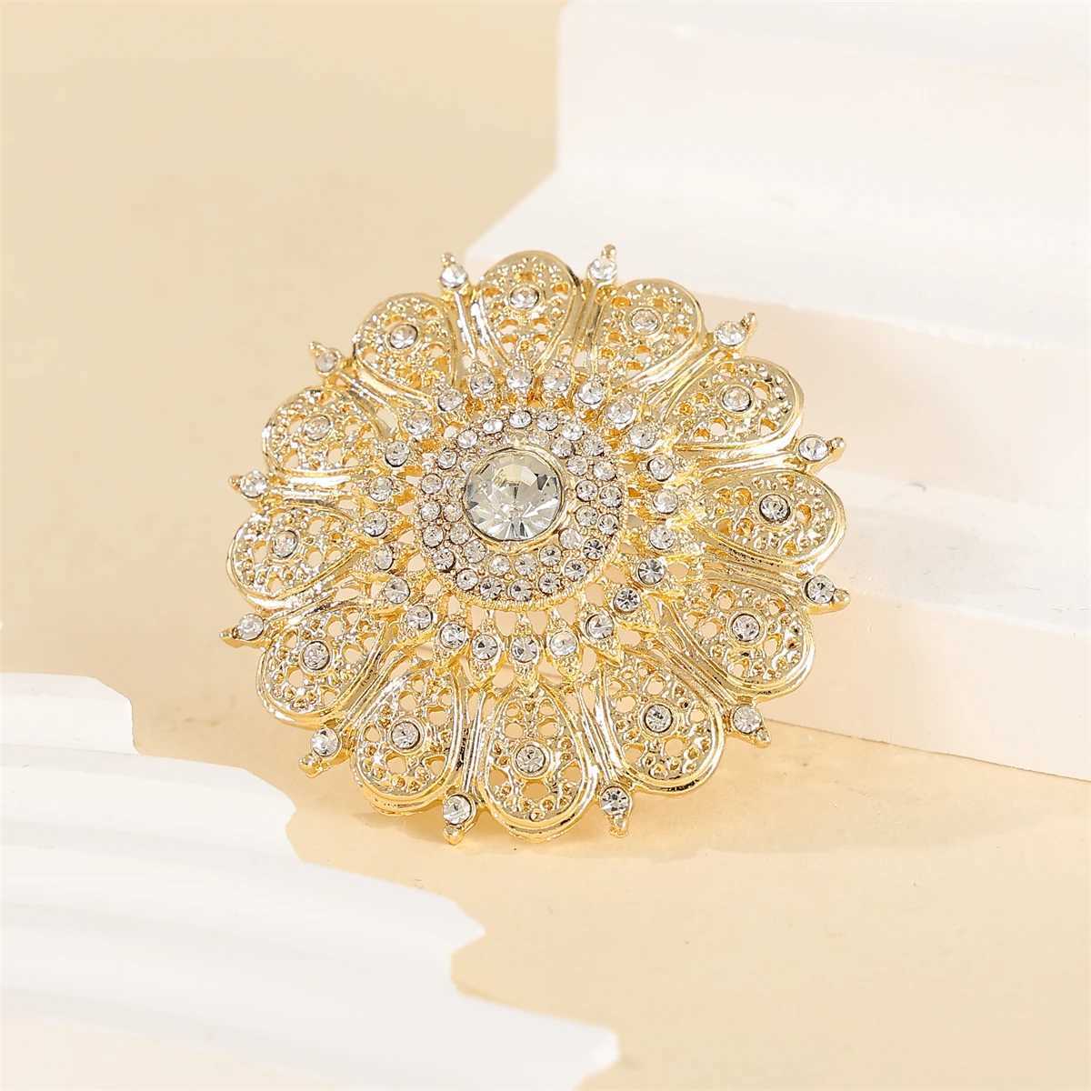 Moroccan Lady Flower Multi-layer Corsage Bride Collar Button Multi-functional Clothing Accessories Brooch Be Used As A Pendent Z260401