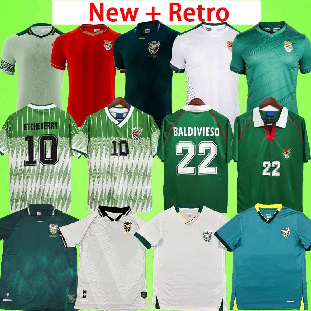 New +Retro 2026 BOLIVIA Soccer Jerseys 1994 1995 Sport Club classic #10 ETCHEVERRY home away 94 95 National team ALGARNAZ ABREGO VACA CESPEDES Vintage football shirts