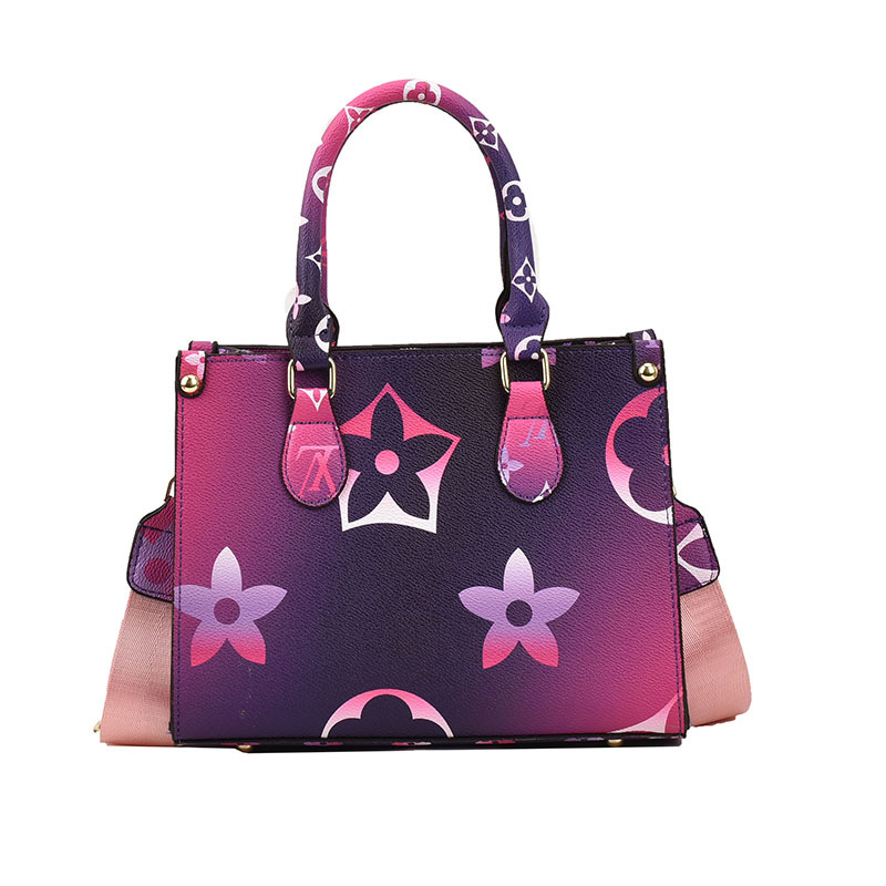 free shipping 2026 new casual and fashionable retro printed designer tote bag versatile and trendy cross body bag for women