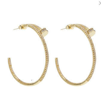 Luxury Brand Designer Jewelry Luxury Brand Designer Jewelry Versatile Fashion Luxury Earrings Copper Inlaid Zircon Studs CT Hoops Elegant Versatile Hi