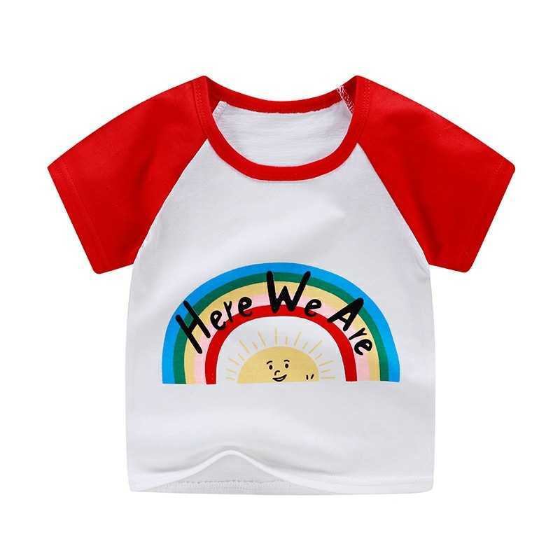 T-shirts T-shirts Children's short sleeve T-shirt cotton baby cartoon thin short sleeve girls' summer new Korean children's single T-sh