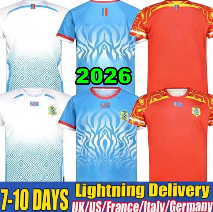 S-4XL DR Congo 2025 AFCON Soccer Jerseys 2026 2027 Home Away Third Men Players Fans Football Jersey Shirts kit Kit SOTELDO SOSA RINCON CORDOVA CASSERES