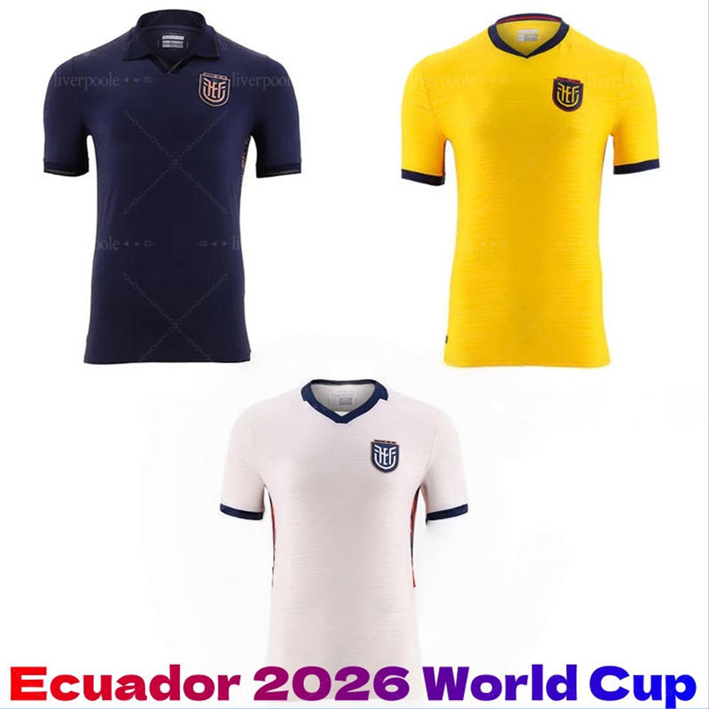Ecuador 2026 World Cup Home Away Third soccer jersey men kids football shirt 26 27 Centenary Hincapie Paez M.CAICEDO PACHO kits sets