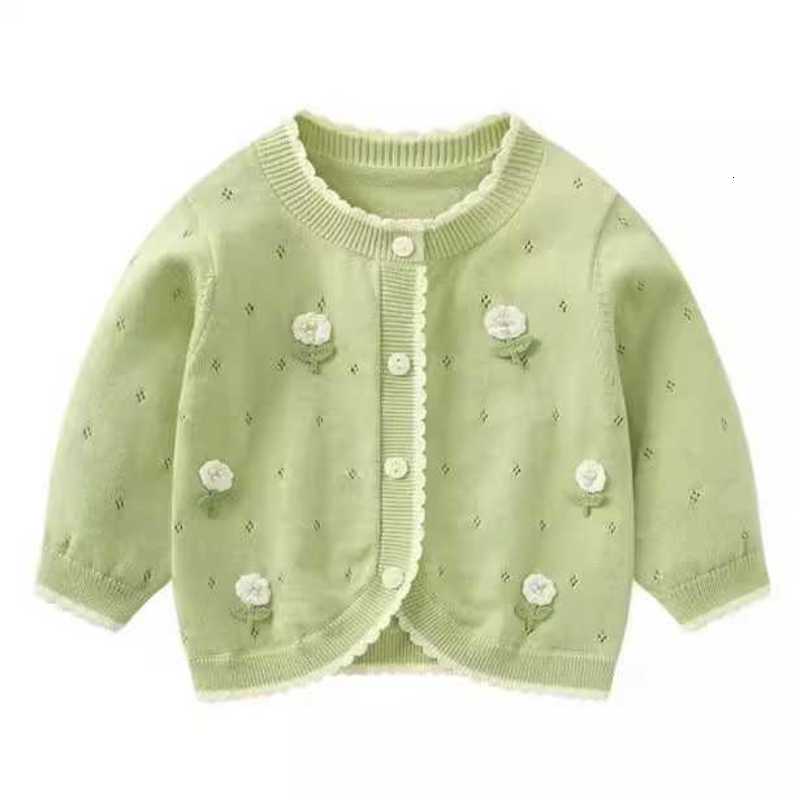 Cardigan Cardigan Baby girl's knitted cardigan thin coat sun protection clothing stylish top baby sweater fashionable outerwear children's c