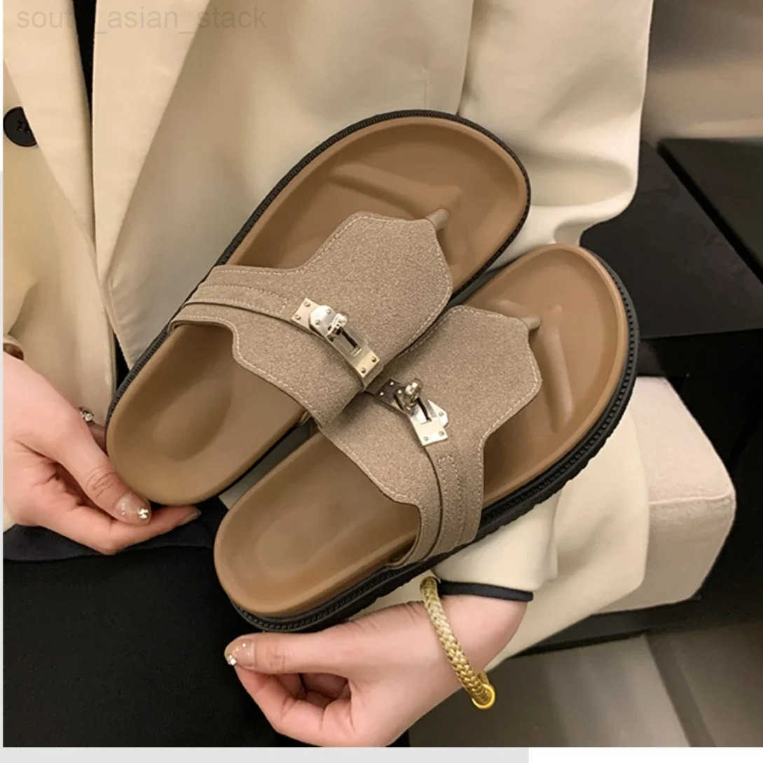 Women Slippers Flats Sandals Summer Shoes 2025 New Casual Trend Woman Flip Flops Sport Slingback Shoes Slides Mujer Sandalias H260401