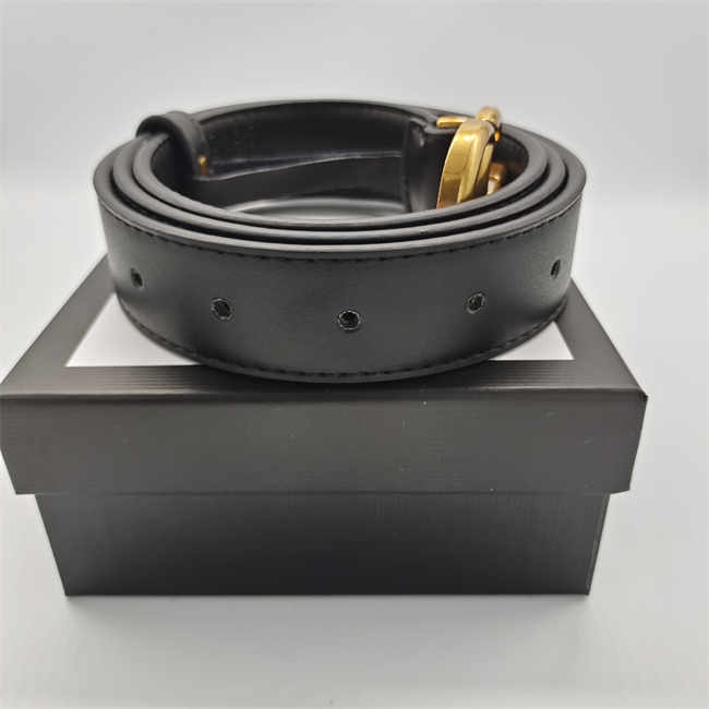 Fashion Luxury Belts Leather Belt Designer Men's And Women's High-quality Belt 3.8CM With Box Gold buckle genuine belts