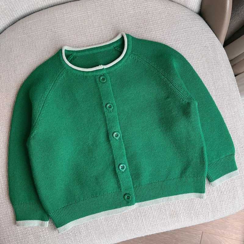 Cardigan Cardigan Girls' and boys' autumn clothing baby sweaters cardigans spring tops base shirts boys' knitted jackets, trendy new au