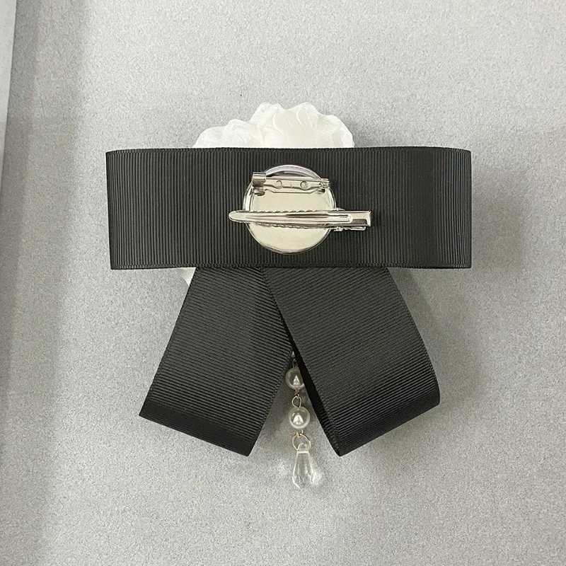 Handmade Camellia Flower Brooch Pearl Tassel Bow Tie Korean Fashion Corsage Collar Pins Wedding Party Jewelry Badge Accessories Z260401
