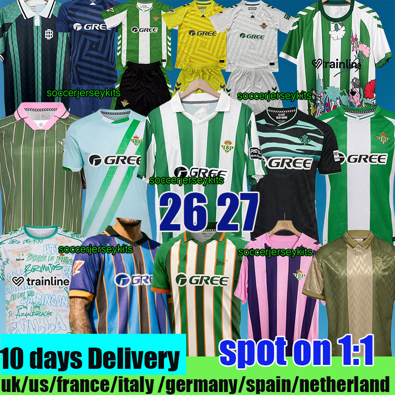 real betis 25 26 Soccer Jerseys ANTONY 7 Camiseta de Futbol Men Kids equipacion 25 26 betis football shirts camiseta Betis VITOR ROQUE HERNANDEZ ABDE special