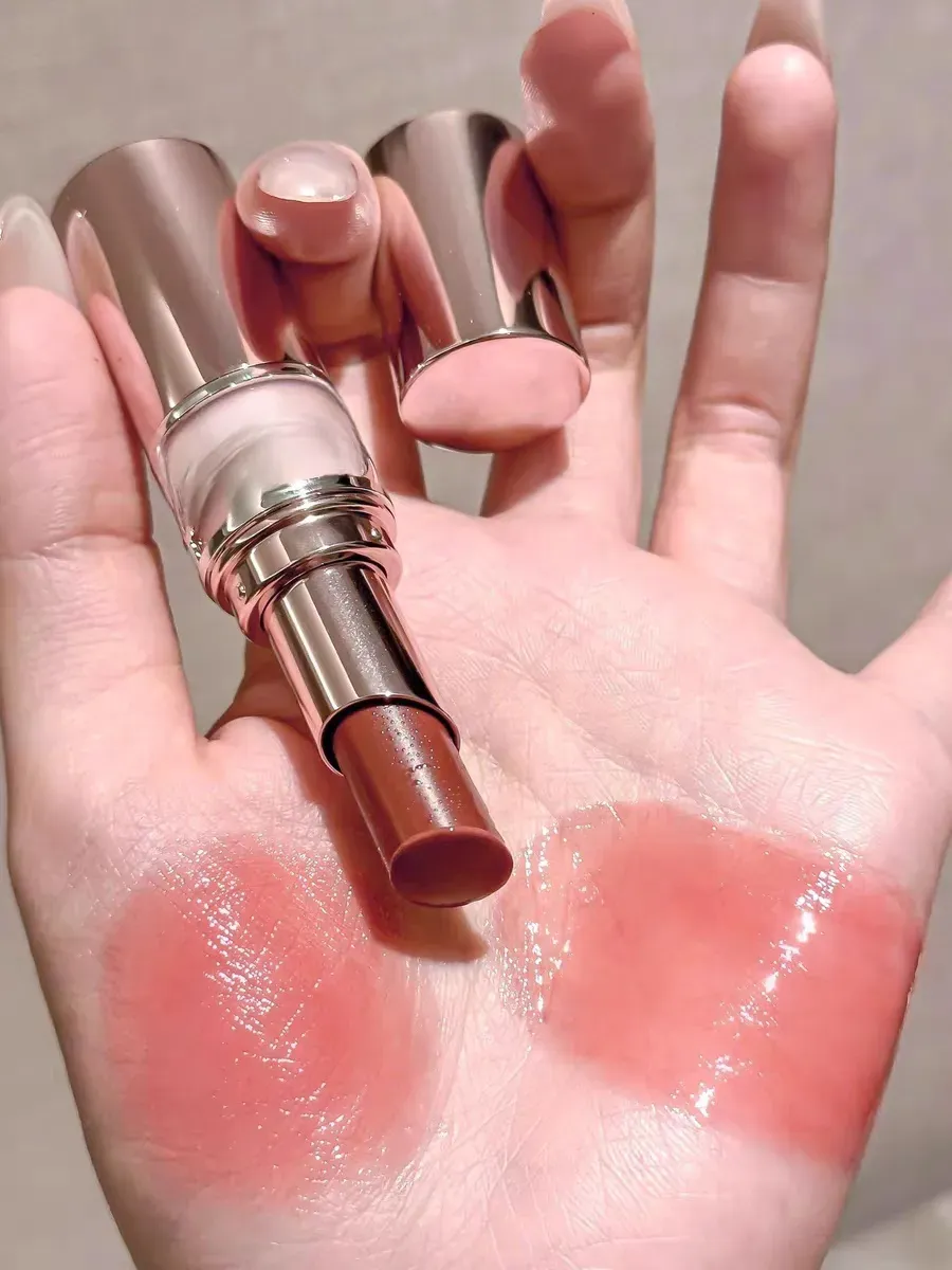 Loveshine Candy Glow Lipstick Pink Case Hydrating Tinted Lip Balm Long Lasting Shine Lip Color Makeup for Women 8 Colors Natural Lipstick 3.1g