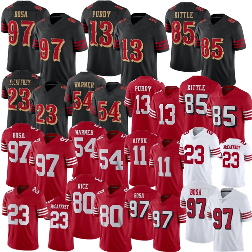 San Franciscocity Brock Purdy Christian McCaffrey 49erss Jesrey George Kittle Mike Evans Nick Bosa Fred Warner 49ersjersey Rice Montana Pearsall Faith