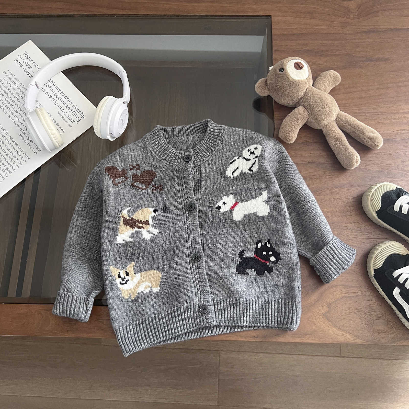 Clothing Sets Clothing Sets Boys' Sweater Cardigan Spring and Autumn Style Baby Autumn Outfit Children's Knit Jacket Toddler Autumn Stylish 