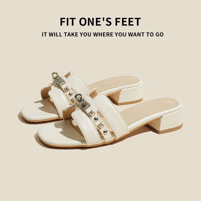 Free shipping designer slippers for womens flat sandals black beige brown grey khaki white Fashionable versatile Soft outsole outdoor casual flat slip