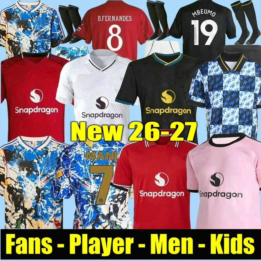 MAINOO 25 26 27 soccer jerseys BRUNO FERNANDES CUNHA MBEUMO football shirt 2025 2026 2027 men kids kit MARTINEZ CASEMIRO AMAD Garnacho Mount HOJLUND Zirkzee ONANA