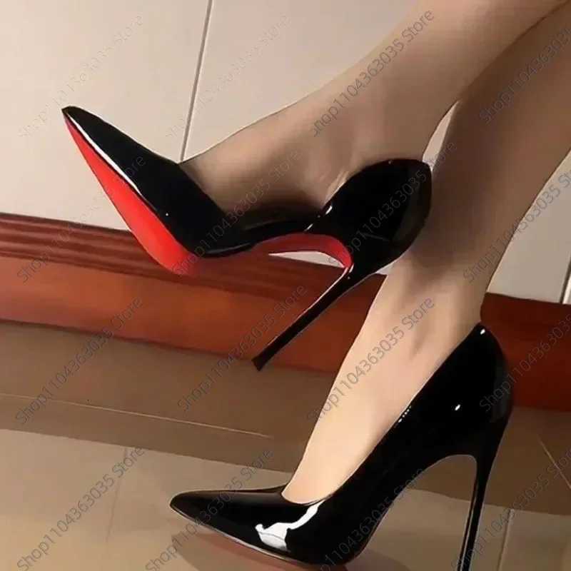 New High Heels 2025 Hot Selling Solid Color Womens Single Shoes Pointed Toe Stiletto Heel Slip-on Party Banquet Fashion Shoes X260401