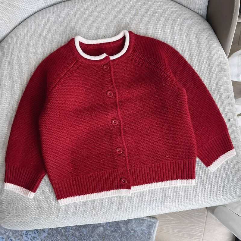 Cardigan Cardigan Girls' and boys' autumn clothing baby sweaters cardigans spring tops base shirts boys' knitted jackets, trendy new au