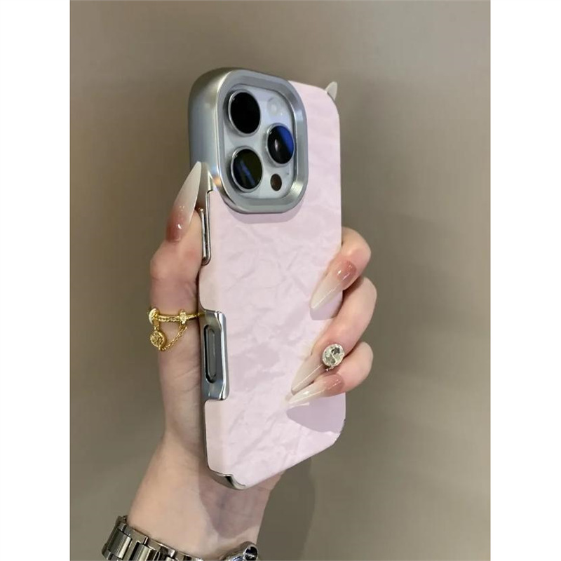 Electroplated flannel snow mountain pattern uses iPhone iPhone case simple creativity