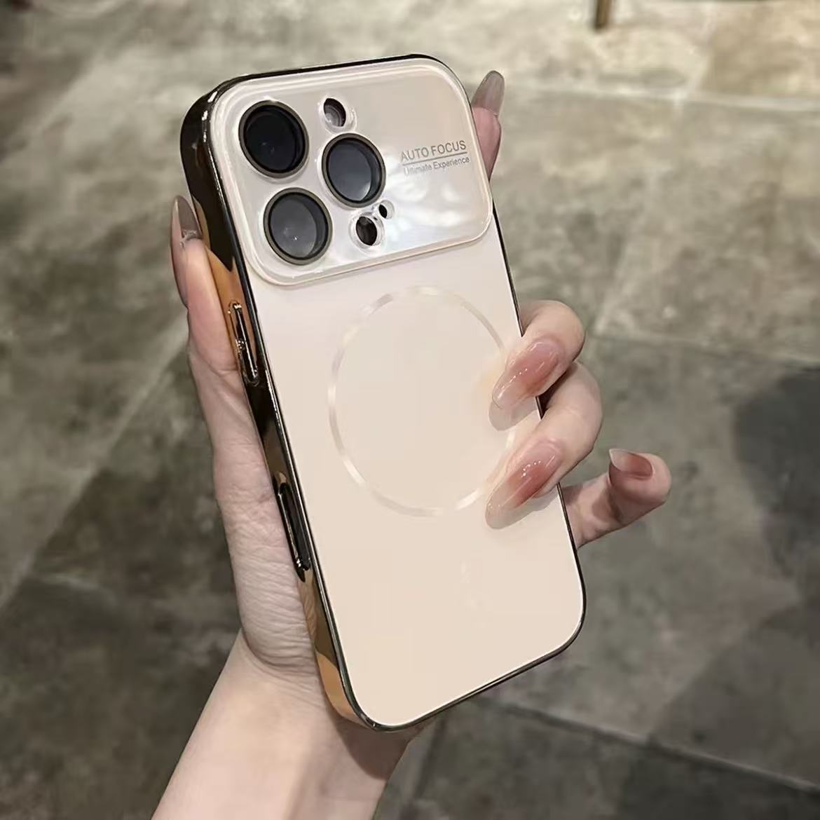 Advanced sense large window magnetic attraction for iPhone iPhone case lens film all-inclusive