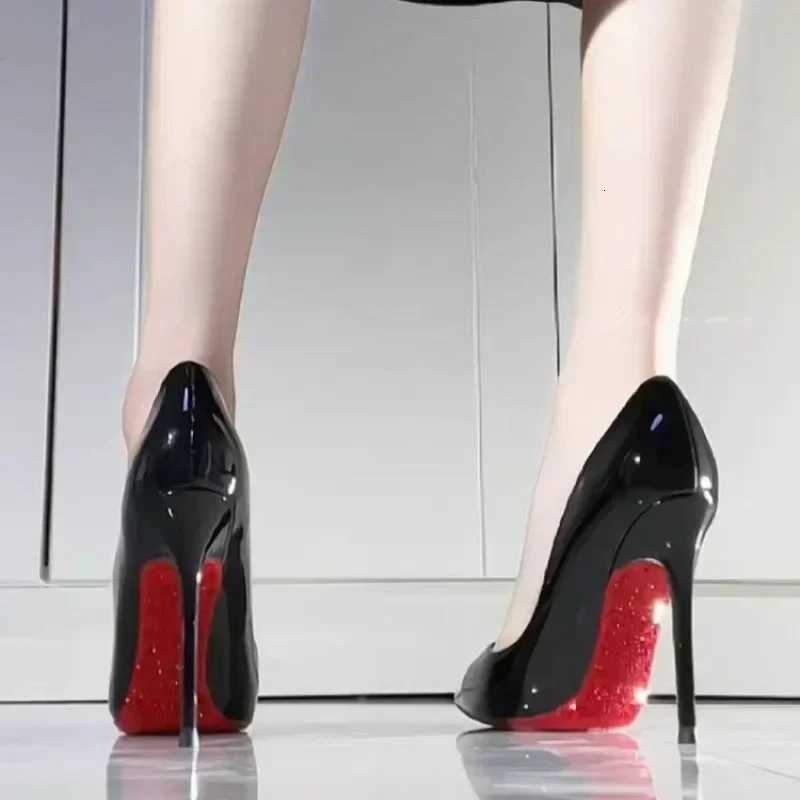 New High Heels 2025 Hot Selling Solid Color Womens Single Shoes Pointed Toe Stiletto Heel Slip-on Party Banquet Fashion Shoes X260401