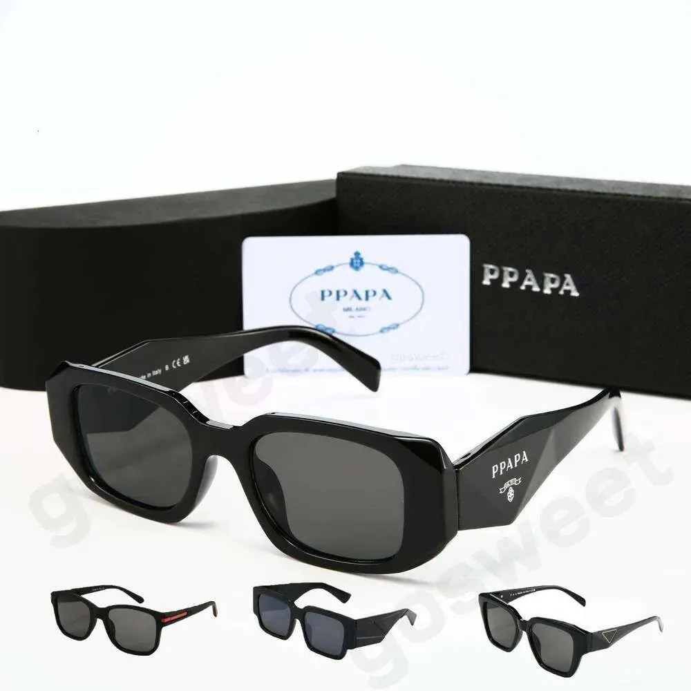 with box Premium Designer Sunglasses Triangular Signature Detail Angular Frame UV400 Anti Glare Eyewear for Women Men Classic Retro Sun Glasses