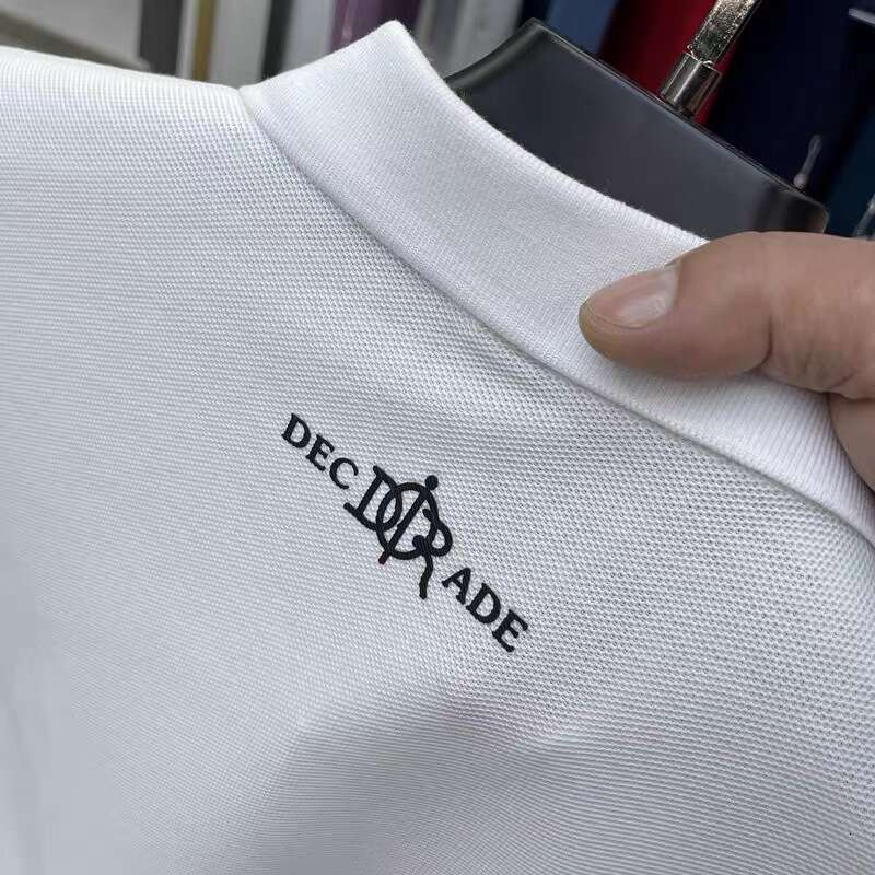 Men's Polos High End 100% Cotton Short Sleeve T-shirt Lapel Top Summer Designer Brand Embroidery Fashion Casual Polo Shirt