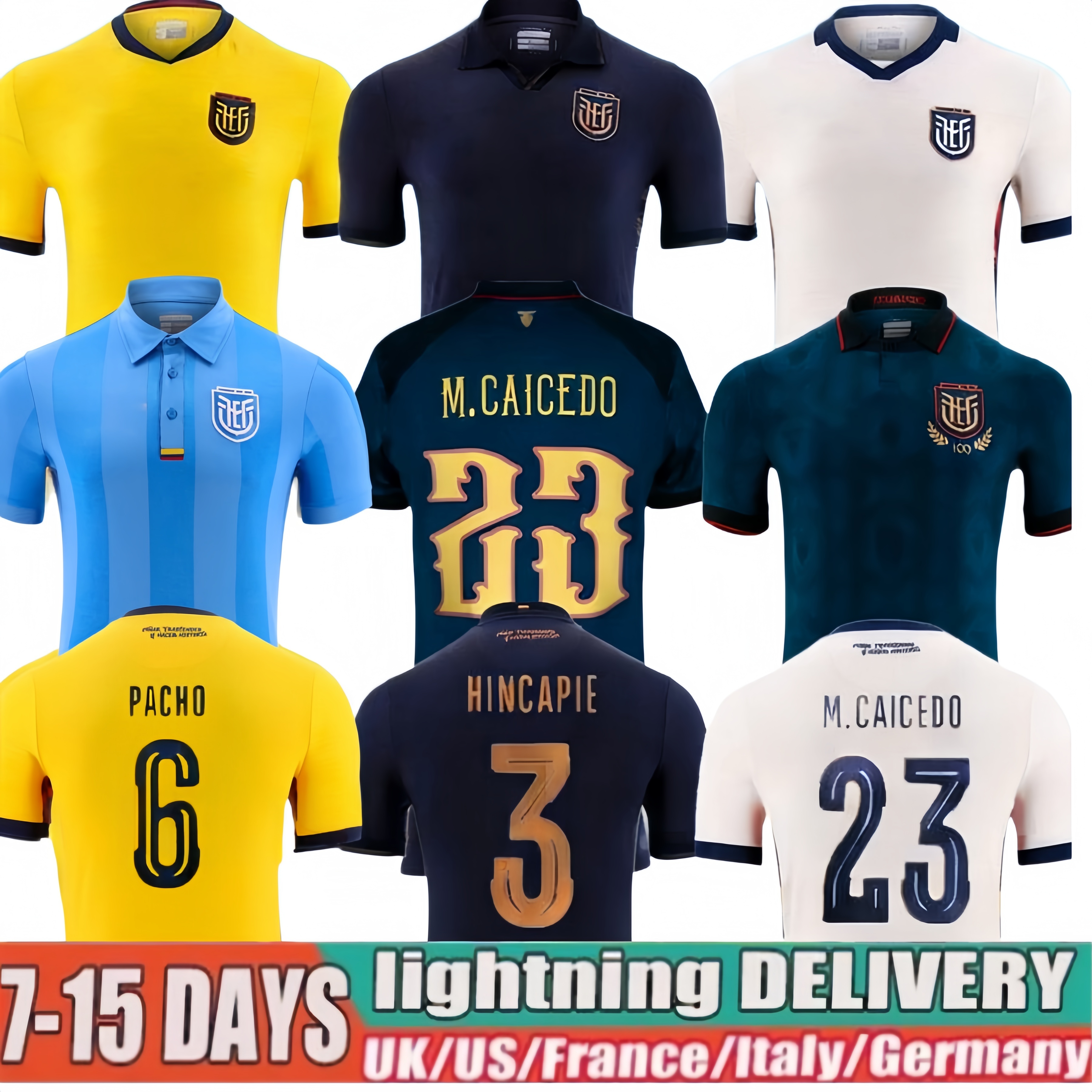 Ecuador 2026 27 Centenary soccer jerseys home away national team 25 26 IBARRA MENA PRECIADO high quality men kids kit football shirt uniform