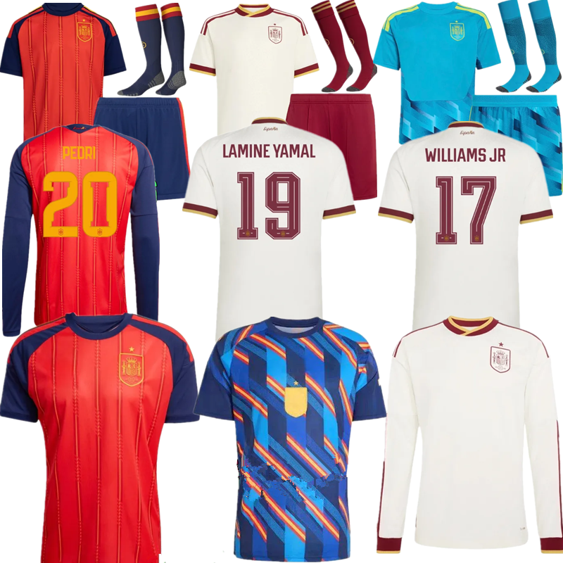2026 World Cup SPAIN Soccer Jerseys 26 27 OYARZABAL PEDRI CUCURELLA GAVI LAMINE YAMAL MORATA Carvajal OLMO FERRAN Jersey SPANISH Men Kid Kit goalkeeper Football