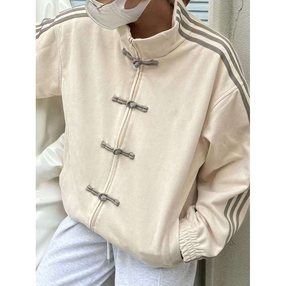 Men's Jacket Stand Collar hoodie Chinese New Year Style hoodies for men Buttons Retro Tang clothes Single Breasted classic women Luxury fashion c