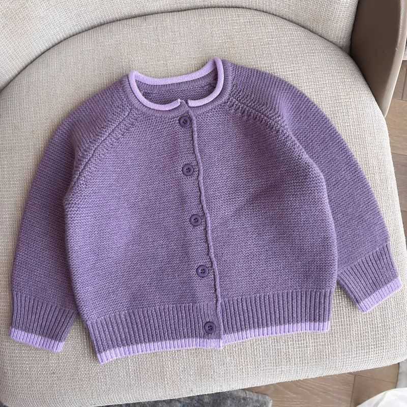 Cardigan Cardigan Girls' and boys' autumn clothing baby sweaters cardigans spring tops base shirts boys' knitted jackets, trendy new au
