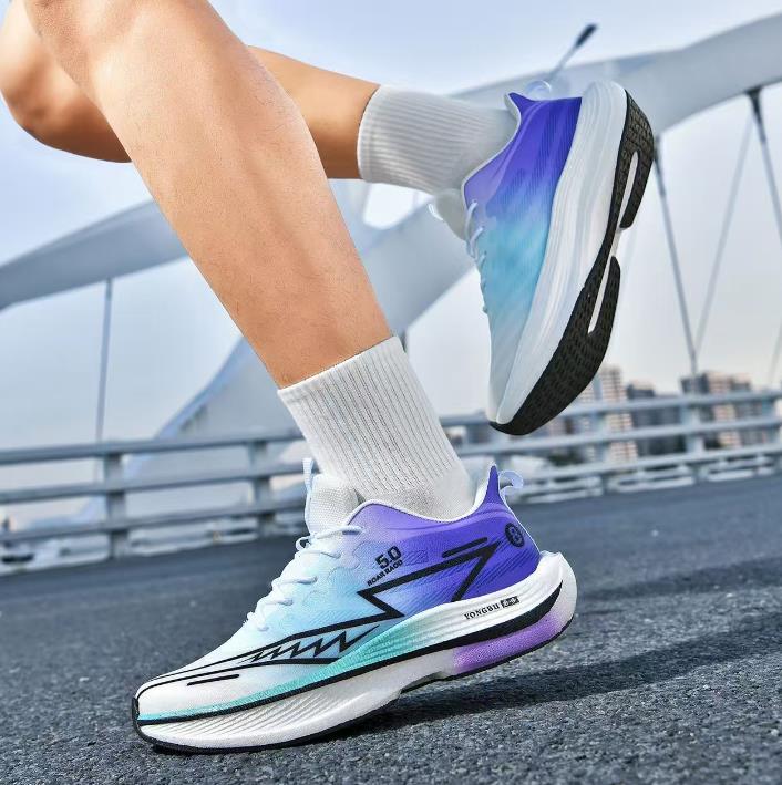 Designer Running Shoes Student Shock Absorbent Sports Shoes Youth Marathon Racing Carbon Plate Professional Running Shoes 26-4.1-2