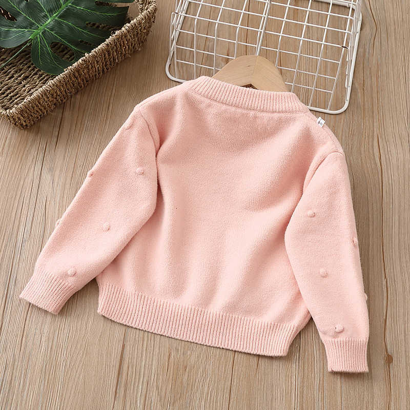 Cardigan Cardigan Girls Sweater Cardigan Knitted Sweater Children's Clothing Jacket Autumn Winter New Handmade Flower Girl Baby Girl Top