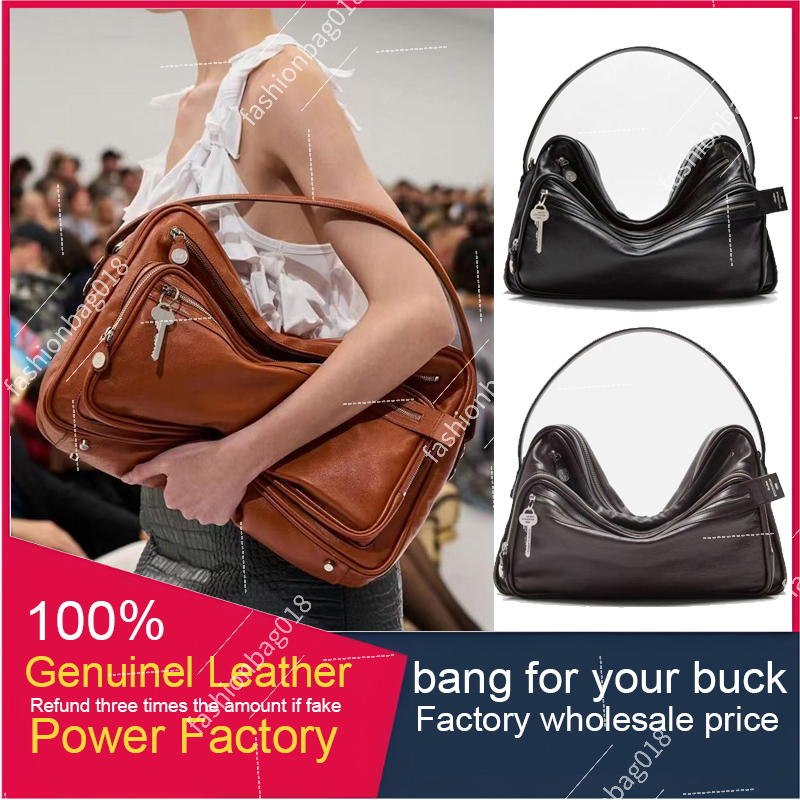 Designe100% genuinel Leather Top acne Studios Camero Shoulder Bag Strap Handb Ziplock Travel Multi-compartment Motorcycle Totes Men Women Crossbody Pouch Underarm