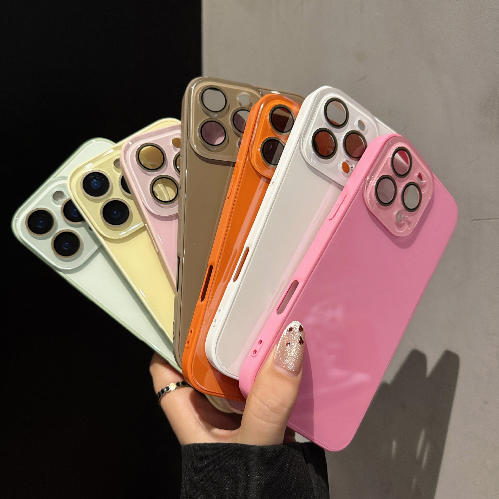 Ice glass case for iPhone phone case Apple crystal lens case