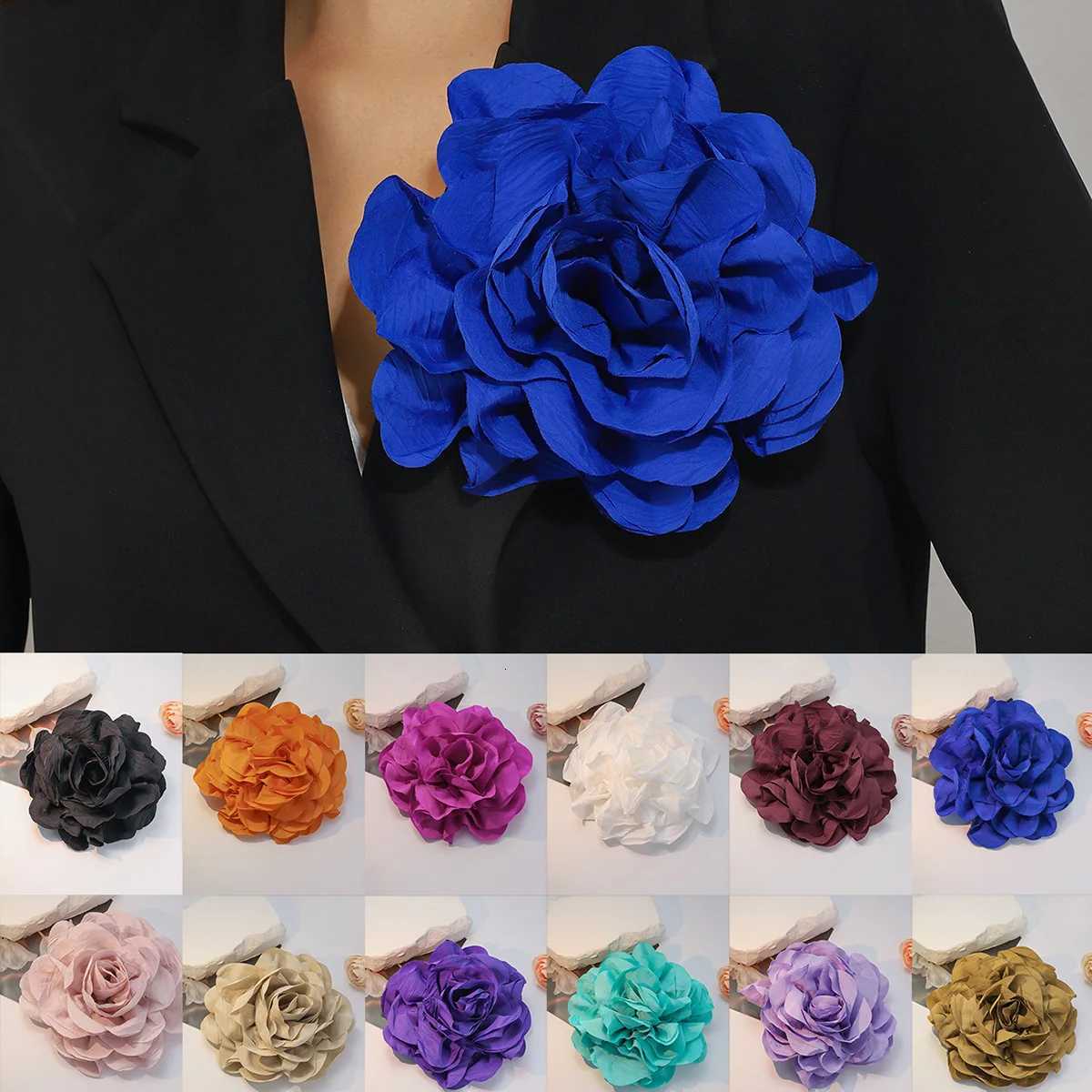16cm Peony Fabric Brooch for Women High-end Luxury Jewelry Accessory Pin Suitable Parties Banquets Weddings Gift Corsage Z260401