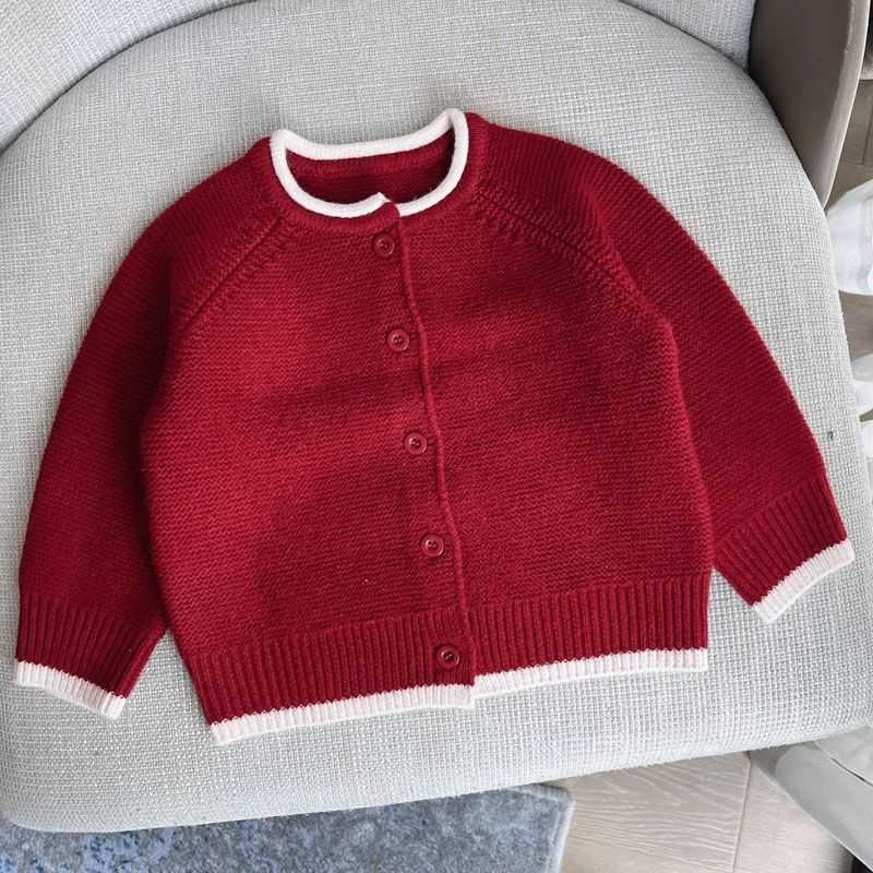 Cardigan Cardigan Girls' and boys' autumn clothing baby sweaters cardigans spring tops base shirts boys' knitted jackets, trendy new au