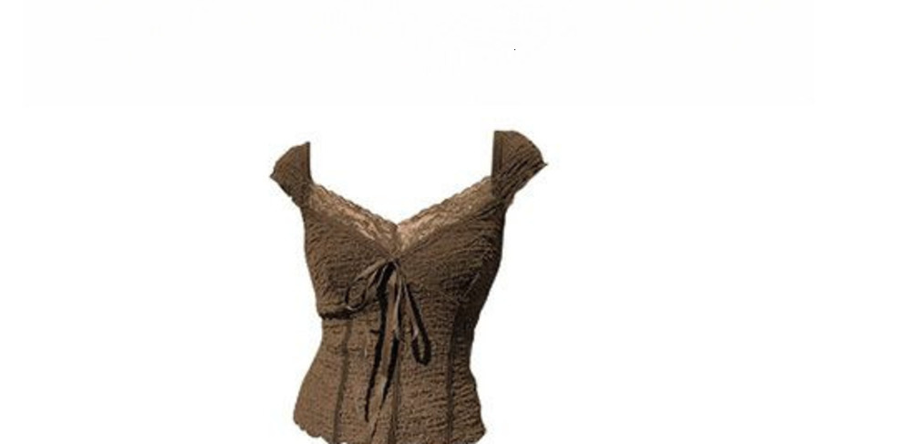 Brown Acrylic Two-Piece Summer Outfit Set 250614, Women's Tie Detail Short-Sleeve T-Shirt, High-Waisted Bodycon Long Skirt with Waist Chain, Casual Te