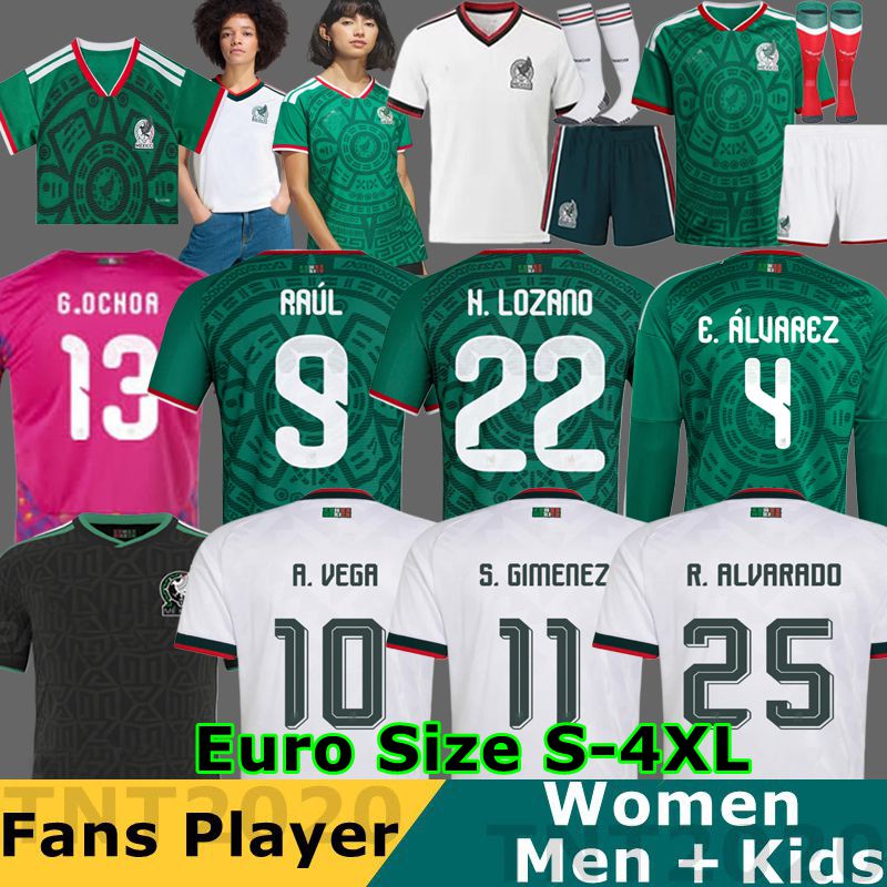 25 26 MeXiCO Gold Cup Soccer Jerseys CHICHARITO 2025 2026 National Team Football Shirt Men Kids Kit Home Away Camisetas Copa America Maillot Mexique GIMENEZ LOZANO