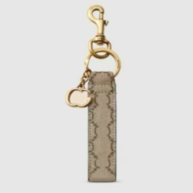 Designer bag Charm upscale Leather Keychain GGs accessories Bags chains Brand Keychains stylish khaki Leather key ring Car key holder