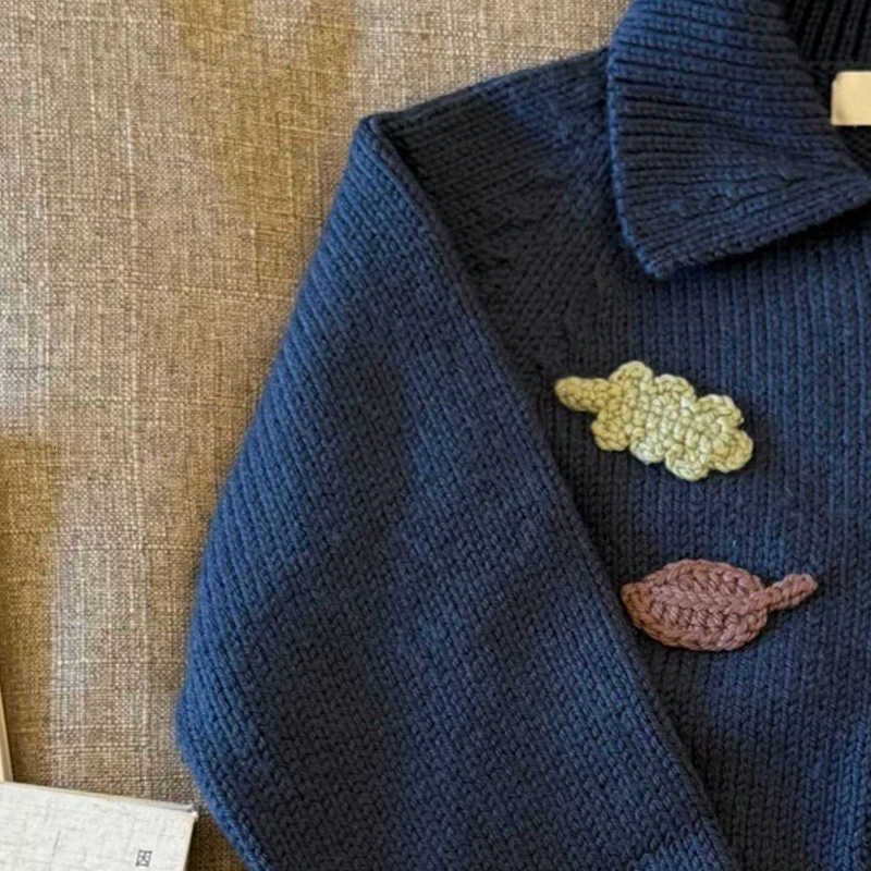 Cardigan Cardigan Boys' Sweaters Children's Spring and Autumn Clothing New Fashionable Knitted Cardigans Girls' Trendy Thickened Warm C