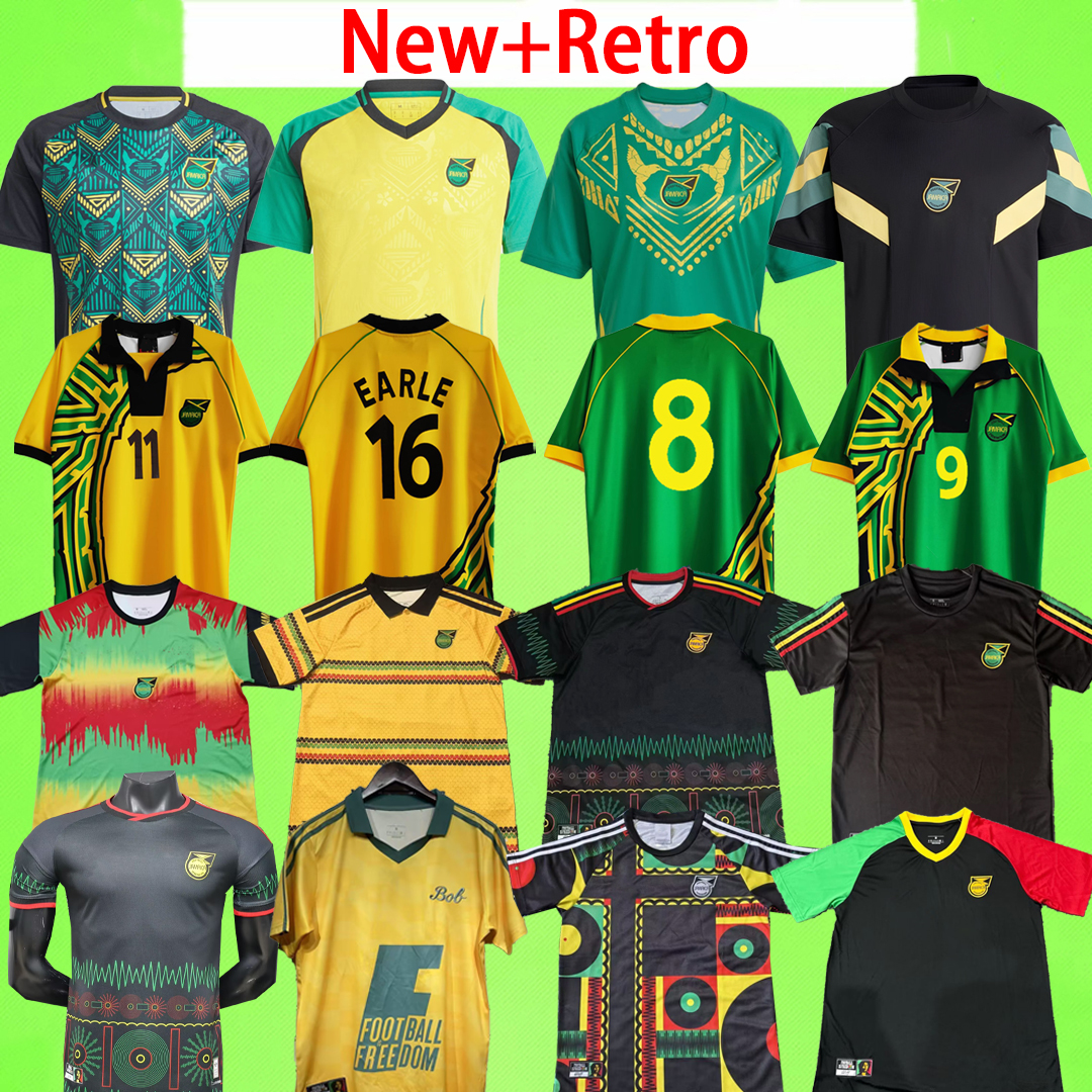 New + Retro 2026 Jamaica soccer jerseys fans Player version home away football shirt EARLE WHITMORE DAWES Training suit uniform 24 25 26 27 kids kit boys player version