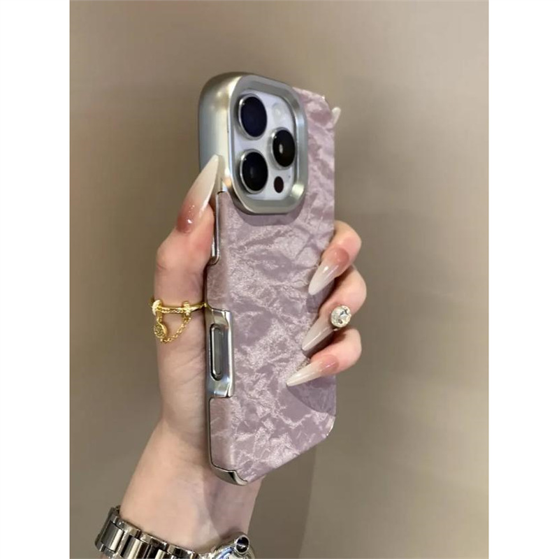 Electroplated flannel snow mountain pattern uses iPhone iPhone case simple creativity