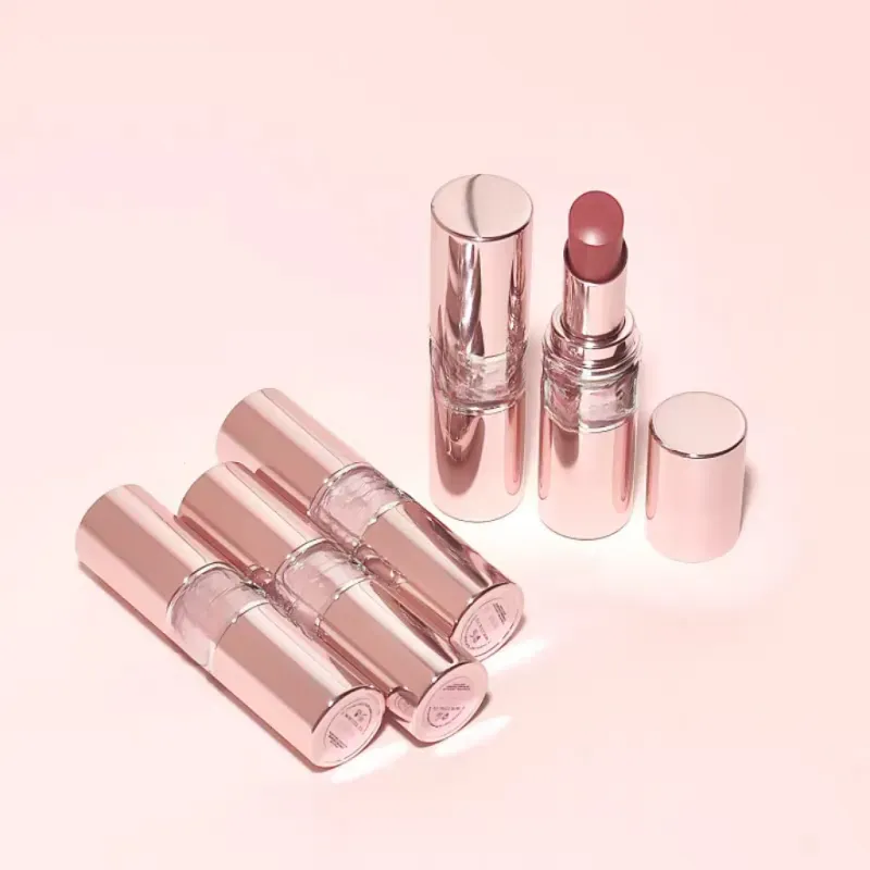 Loveshine Candy Glow Lipstick Pink Case Hydrating Tinted Lip Balm Long Lasting Shine Lip Color Makeup for Women 8 Colors Natural Lipstick 3.1g