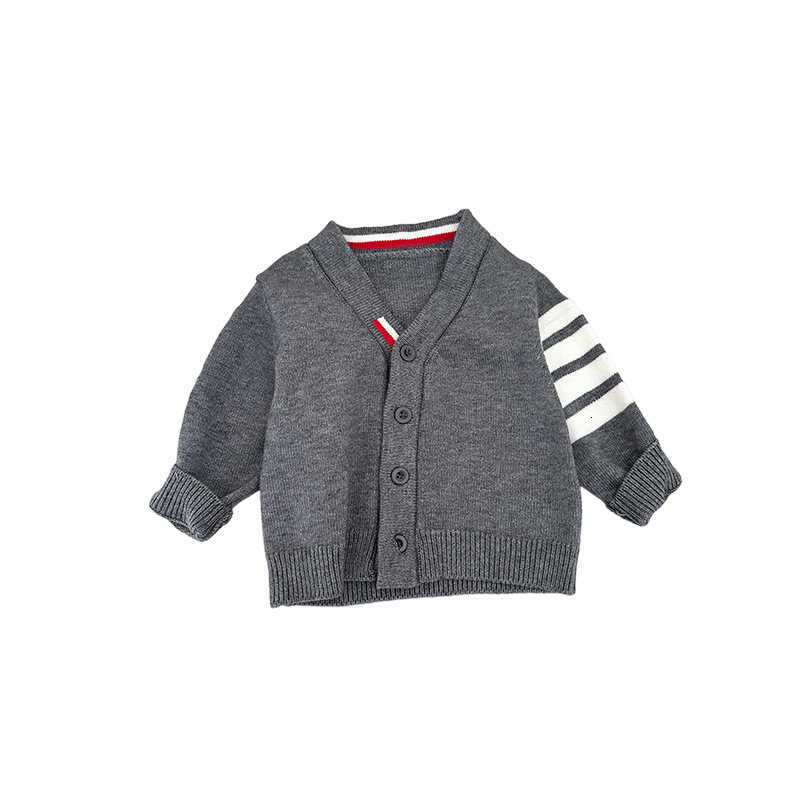 Cardigan Cardigan Ins baby cardigan spring new style knitwear autumn version for boys and girls Korean style V-neck casual sweater stylish jacket