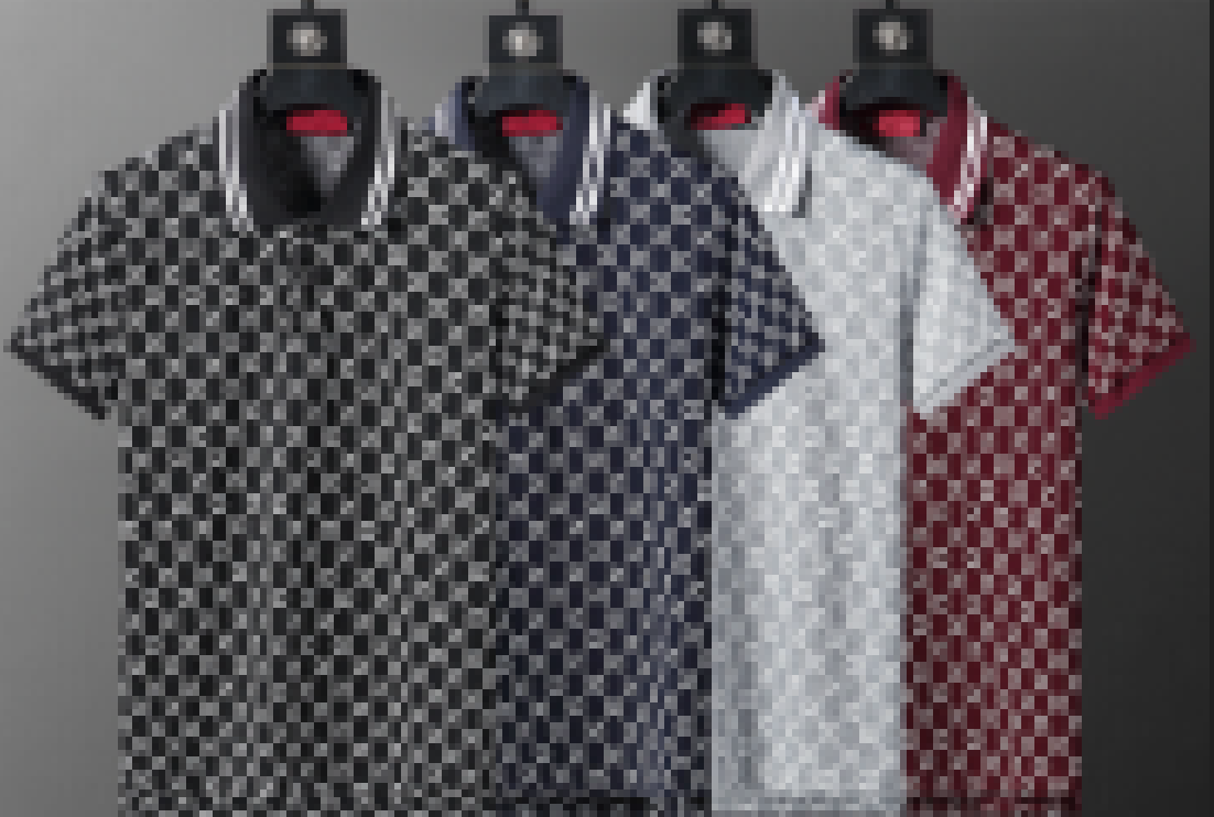 Men's jacquard polos T Shirts fashion Mens womens letter polo shirt High Quality Basic business Shirts